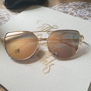 NWOT Gold Sunglasses